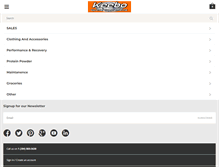 Tablet Screenshot of keebosportssupplements.com